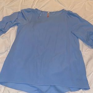 Red Lolly - size small - NWOT - blue blouse